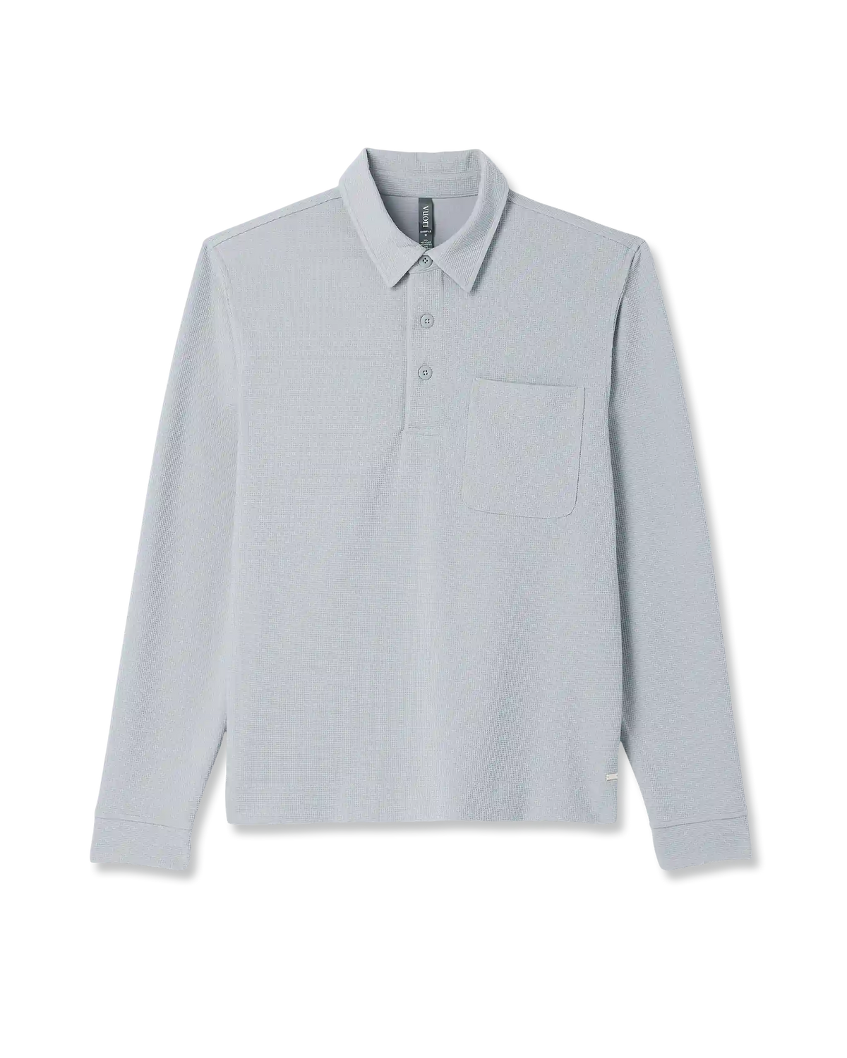 Long Sleeve Waffle Polo