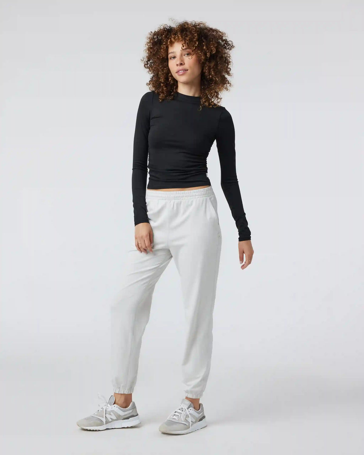 Long Sleeve Halo Ruched Tee