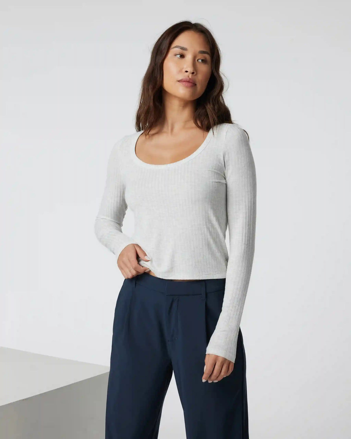 Long Sleeve Plie Top