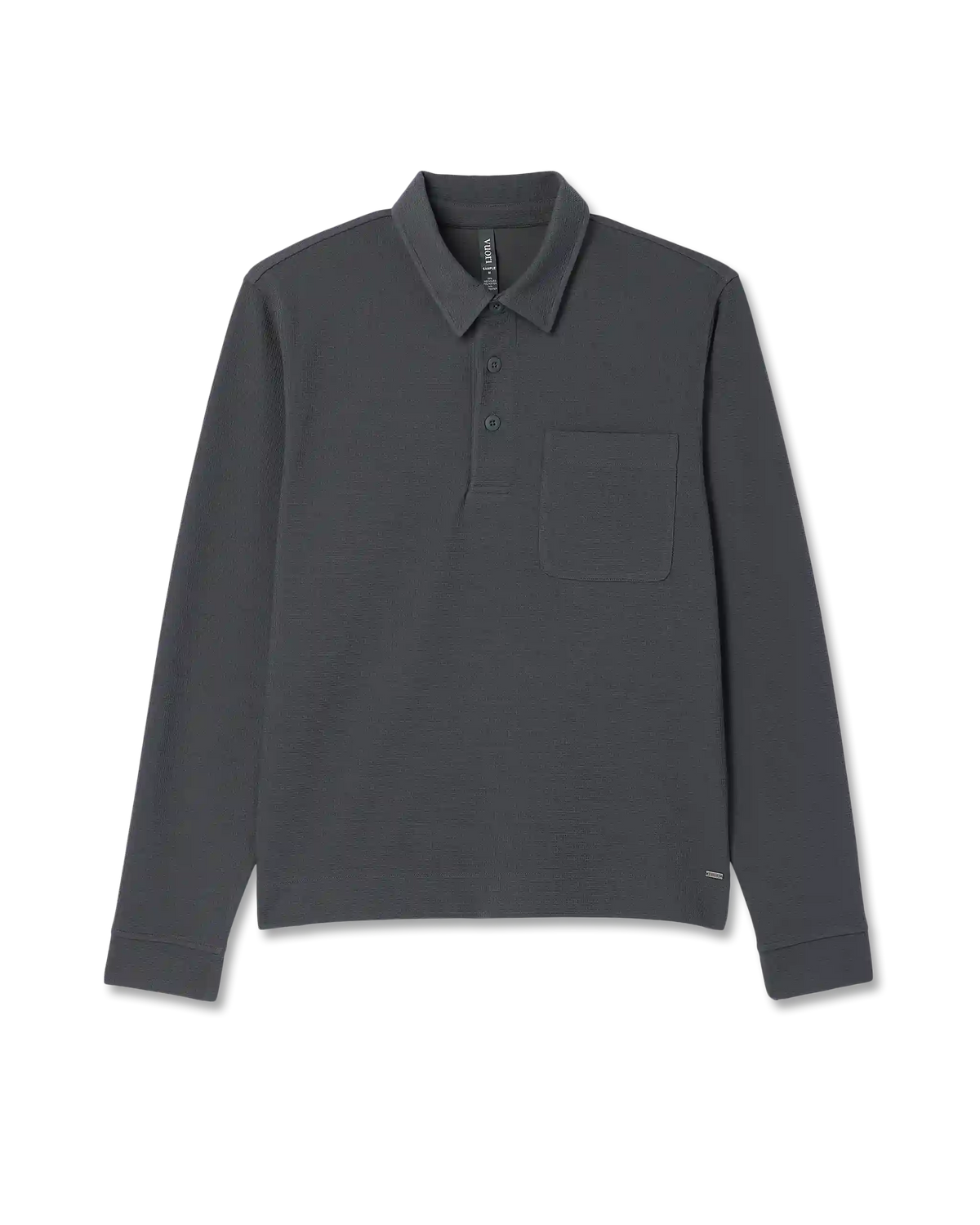 Long Sleeve Waffle Polo