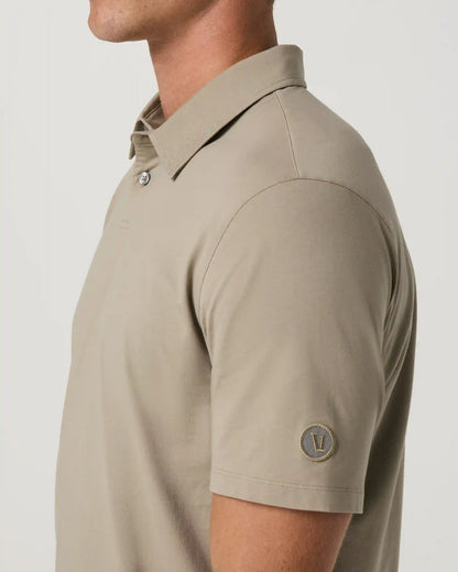 Short Sleeve Feather Polo
