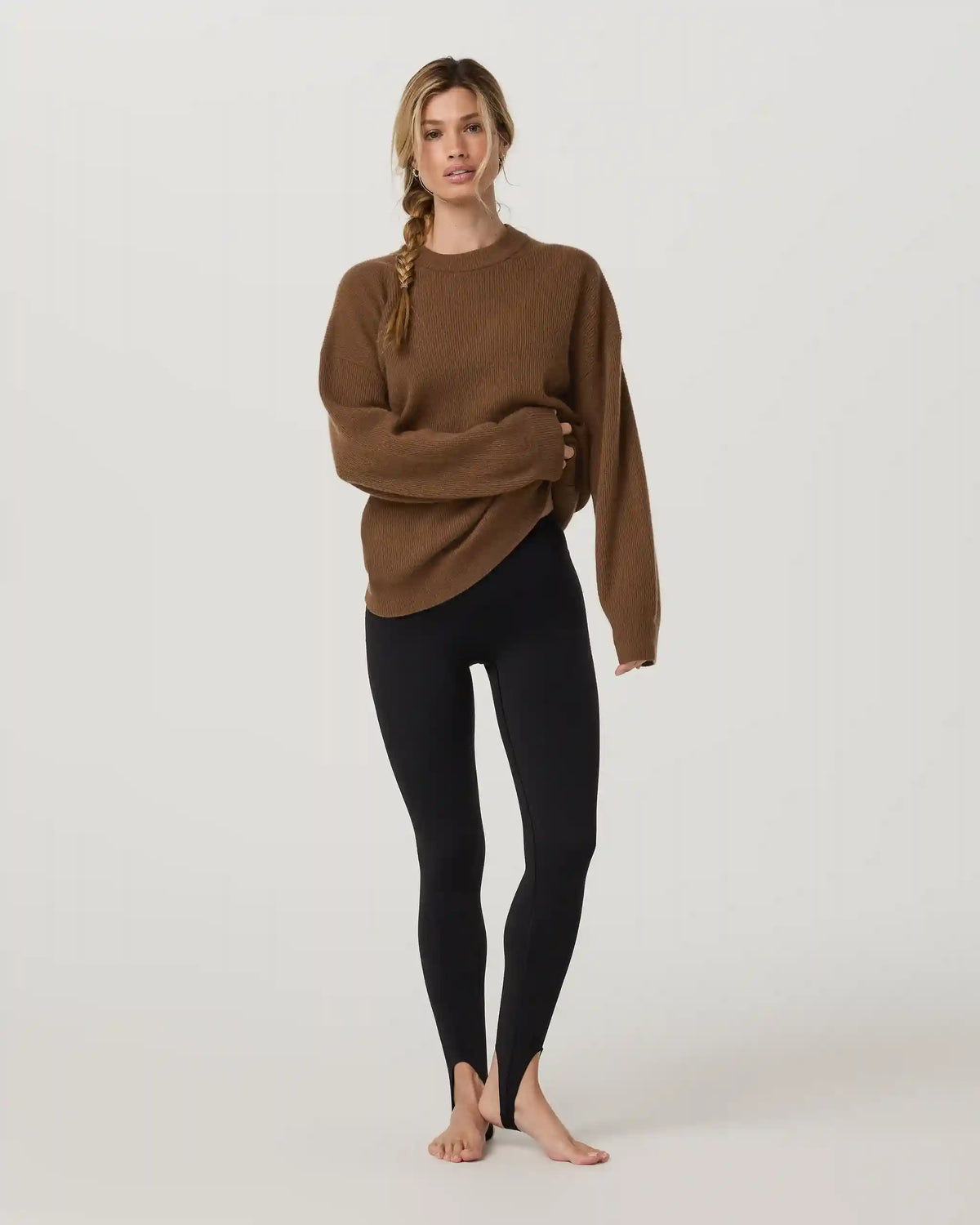 Émilie Cashmere Oversized Rib Crew