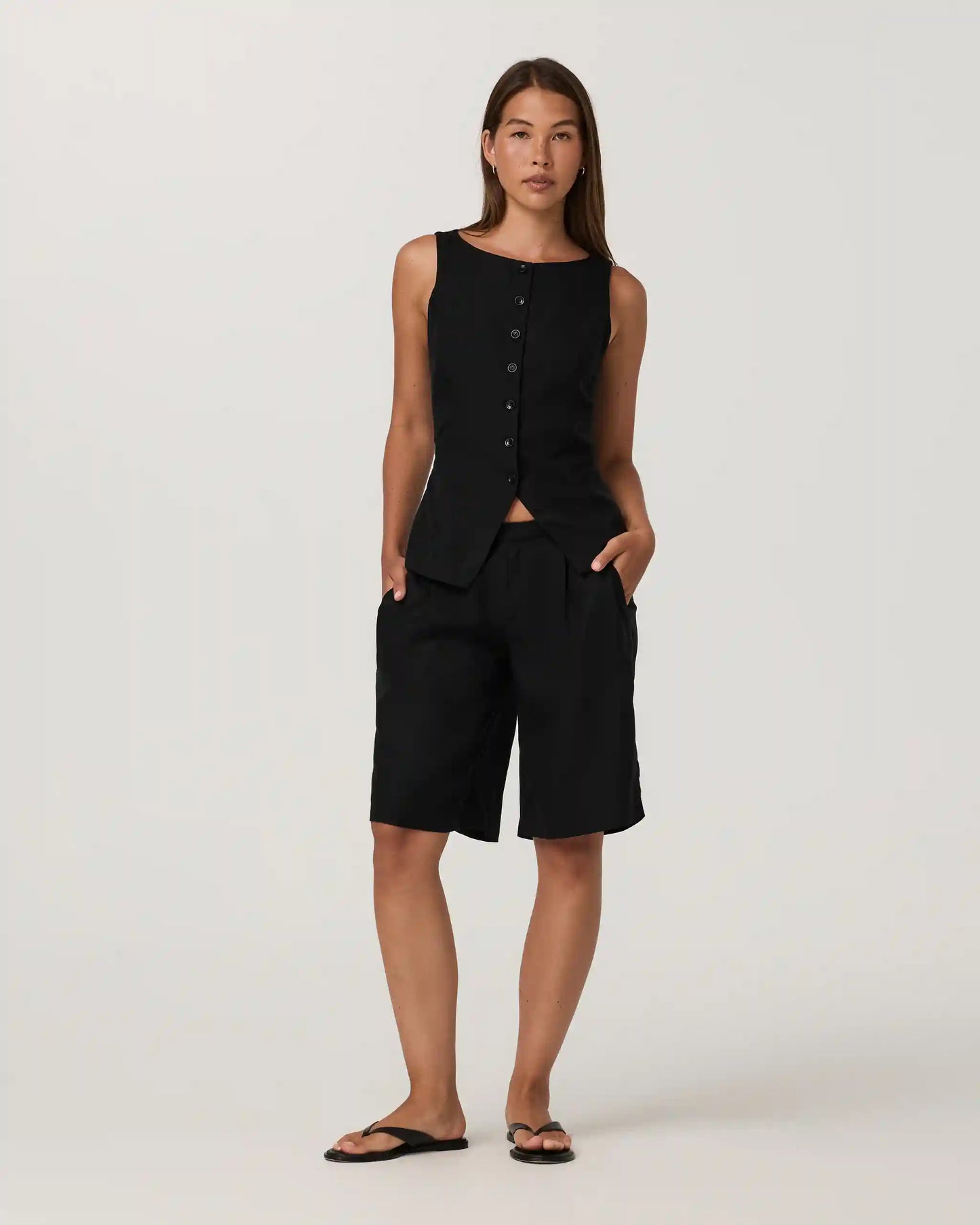 Trestles Twill Button Down Tank