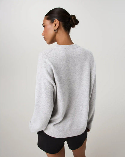 Émilie Cashmere Oversized Rib Crew