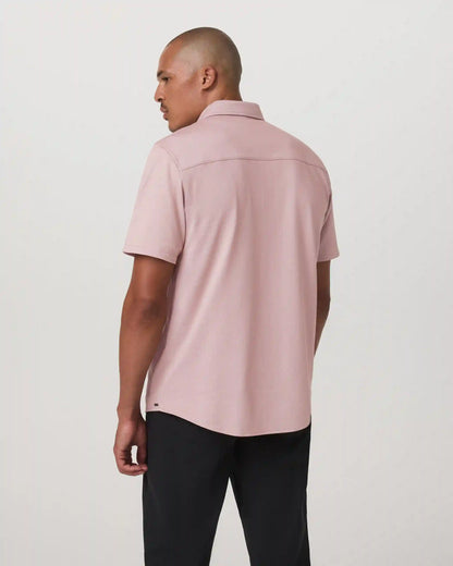 Short Sleeve Knit Oxford Button Down - Classic Fit