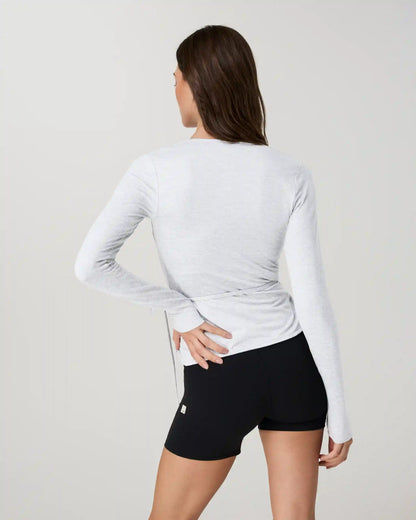 Long Sleeve Halo Wrap Top