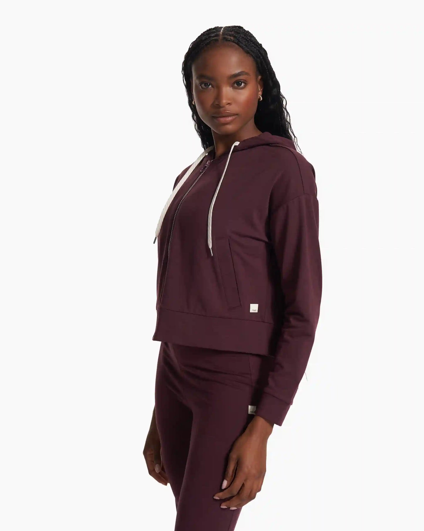 Granite Cropped Hoodie
