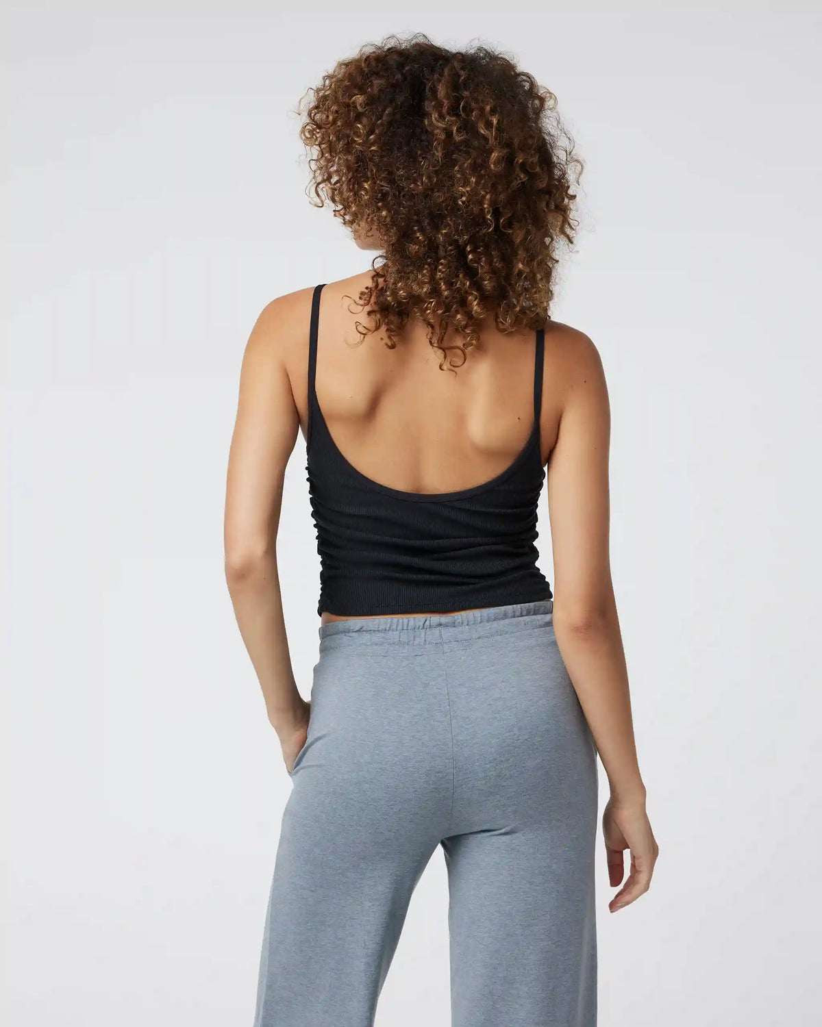 Rib Ruched Tank