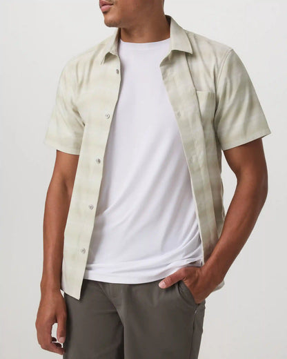 Short Sleeve Plaid Button Down Shirt