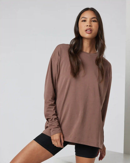 Long-Sleeve Feather Tee