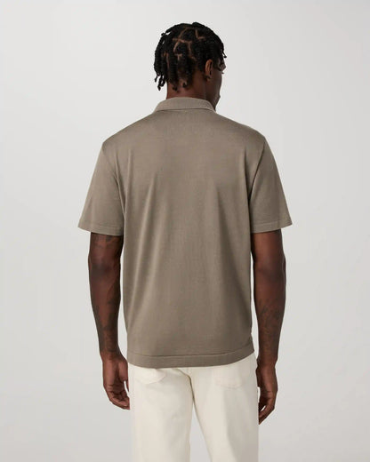 Short Sleeve Merino Wool Sweater Polo