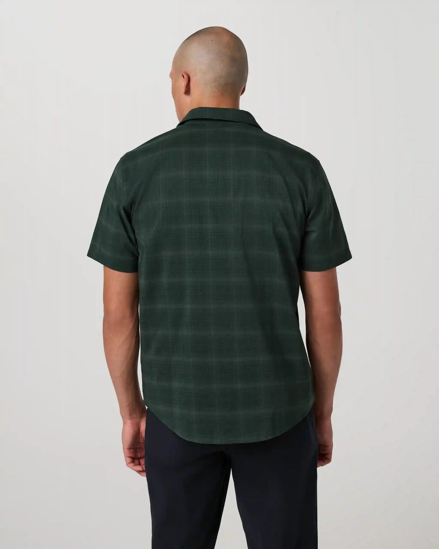 Short Sleeve Plaid Button Down Shirt