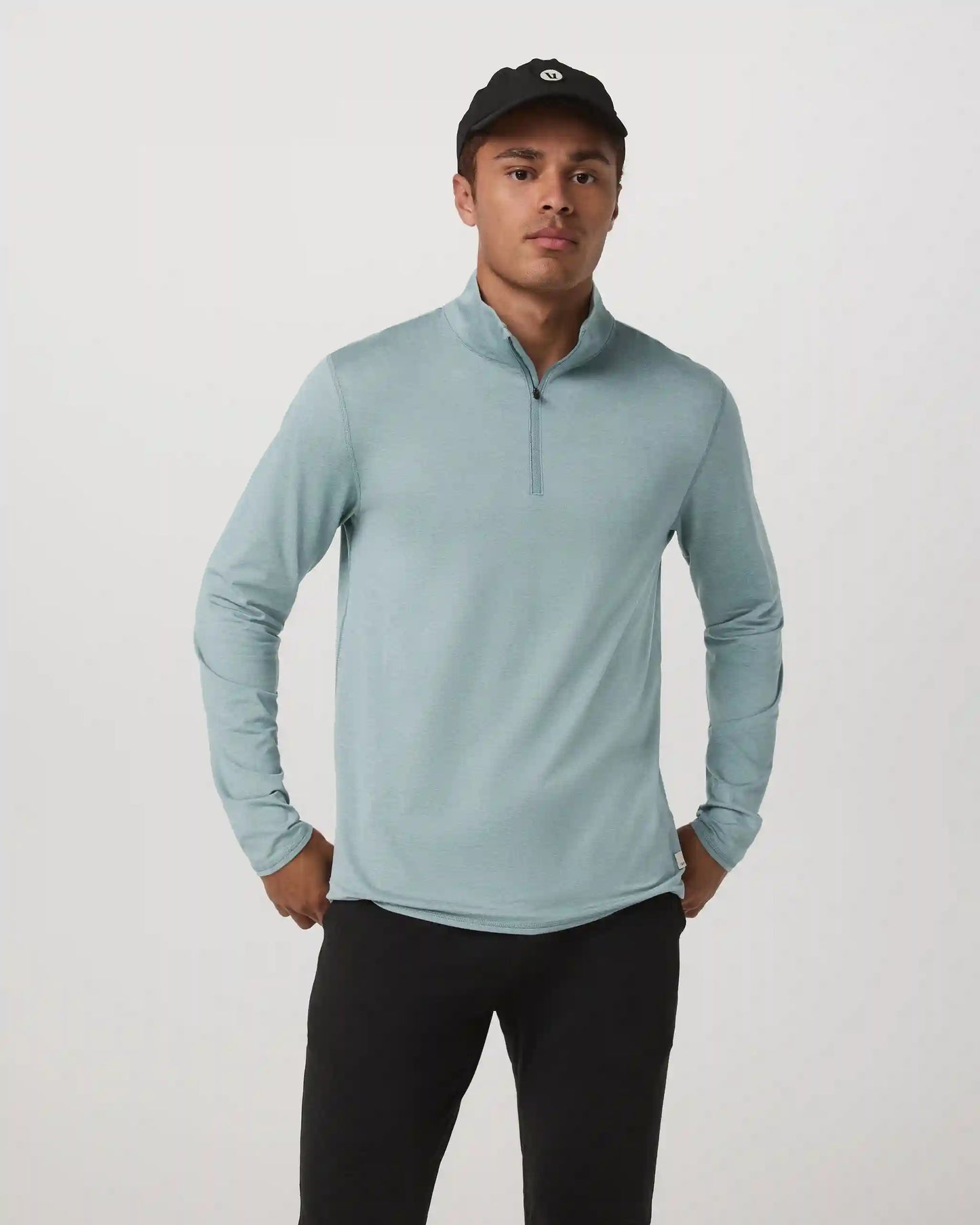 Ponto Half Zip Mock Neck