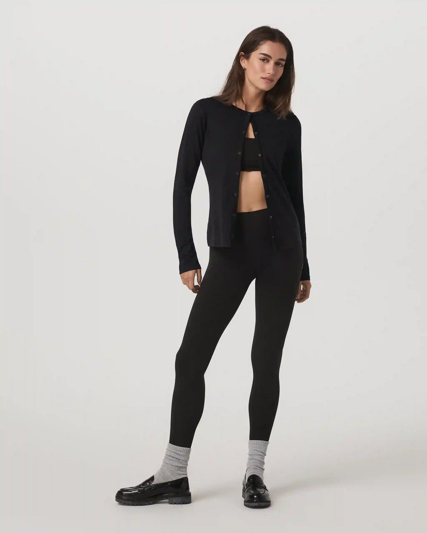 Long Sleeve Halo Snap Cardigan