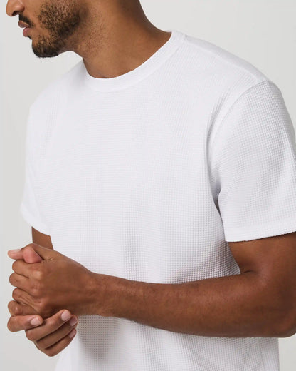 Short Sleeve Lightweight Tech Waffle Tee - Relaxed Fit