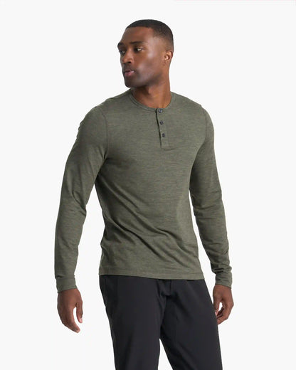 Long-Sleeve Ease Performance Henley