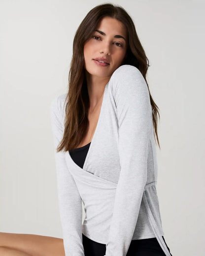 Long Sleeve Halo Wrap Top