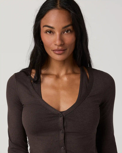 Long Sleeve Halo V-Neck Cardigan
