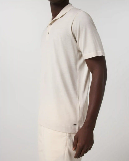 Short Sleeve Merino Wool Sweater Polo