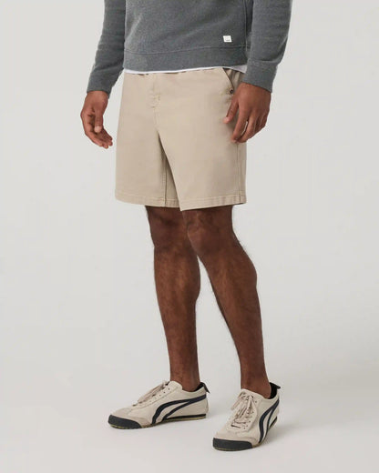 Benton Twill Elastic Waist Short 8"