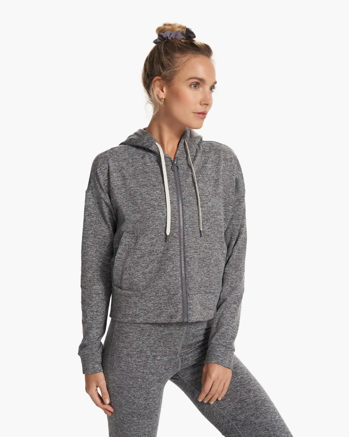 Granite Cropped Hoodie