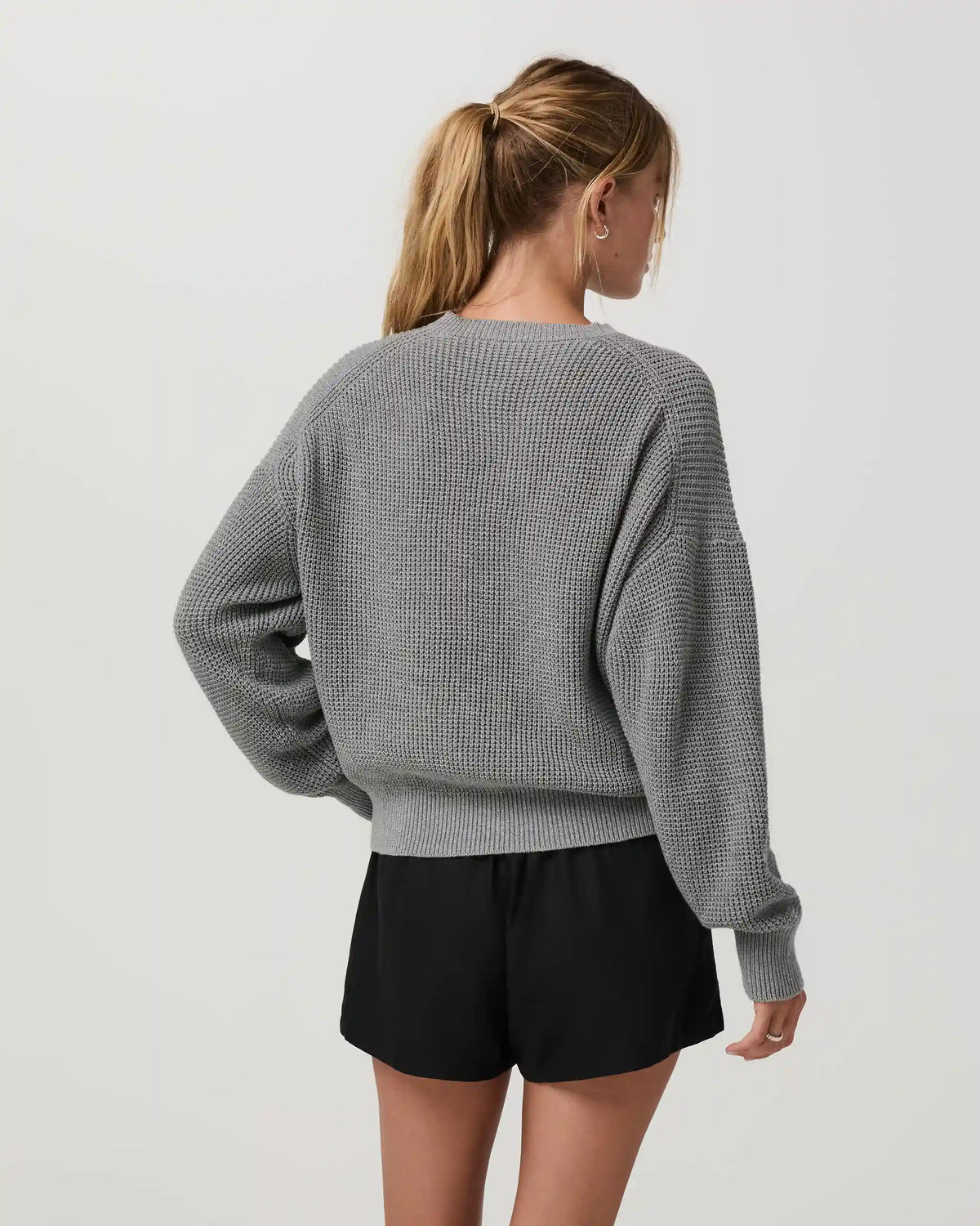 Cotton Waffle Sweater