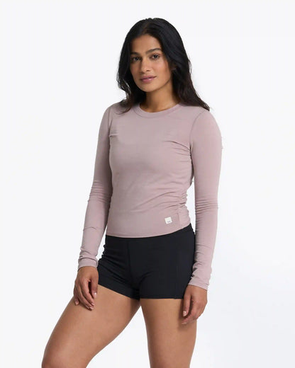 Long-Sleeve Coast Crop Crew