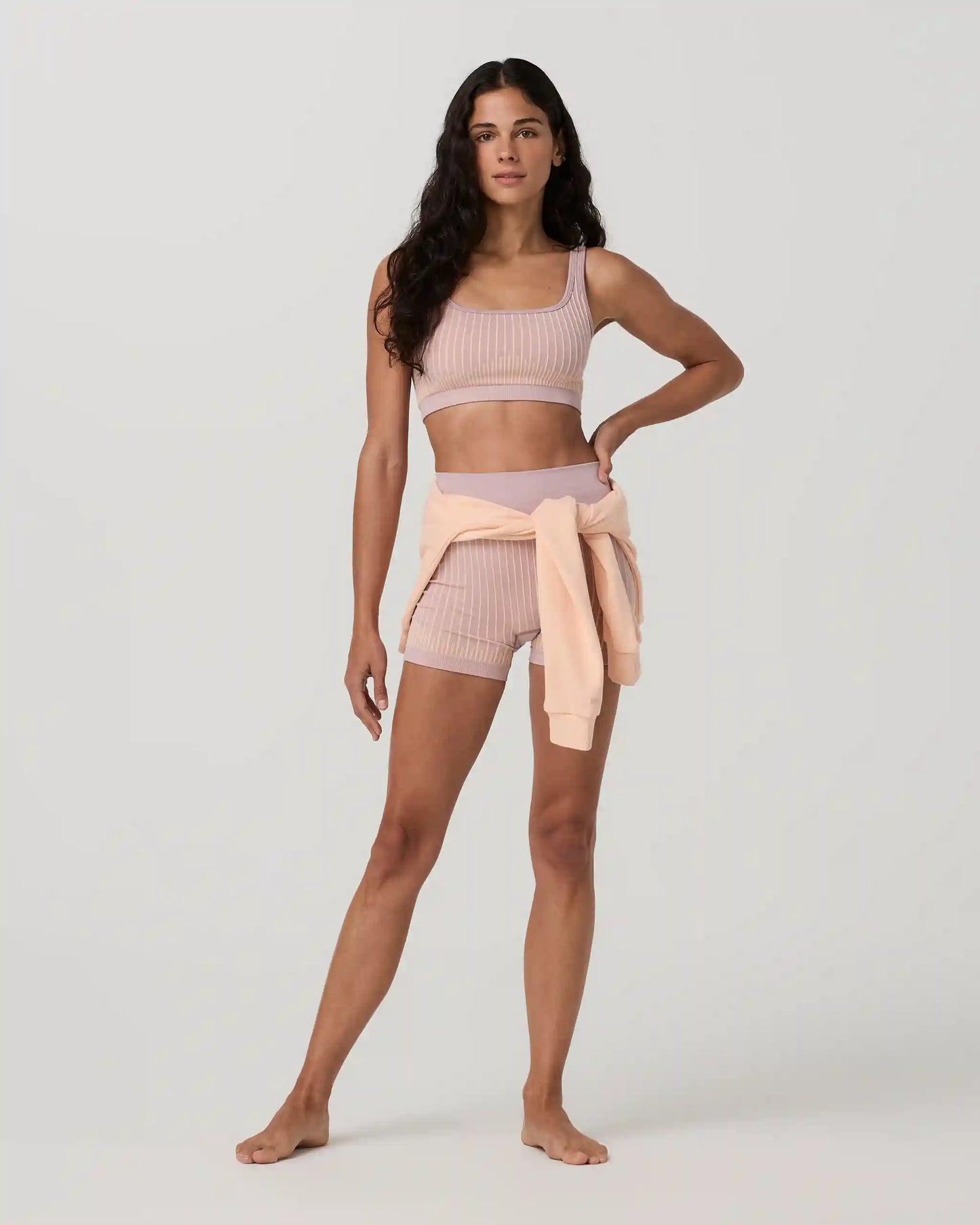 Bi-Color Seamless Longline Bra