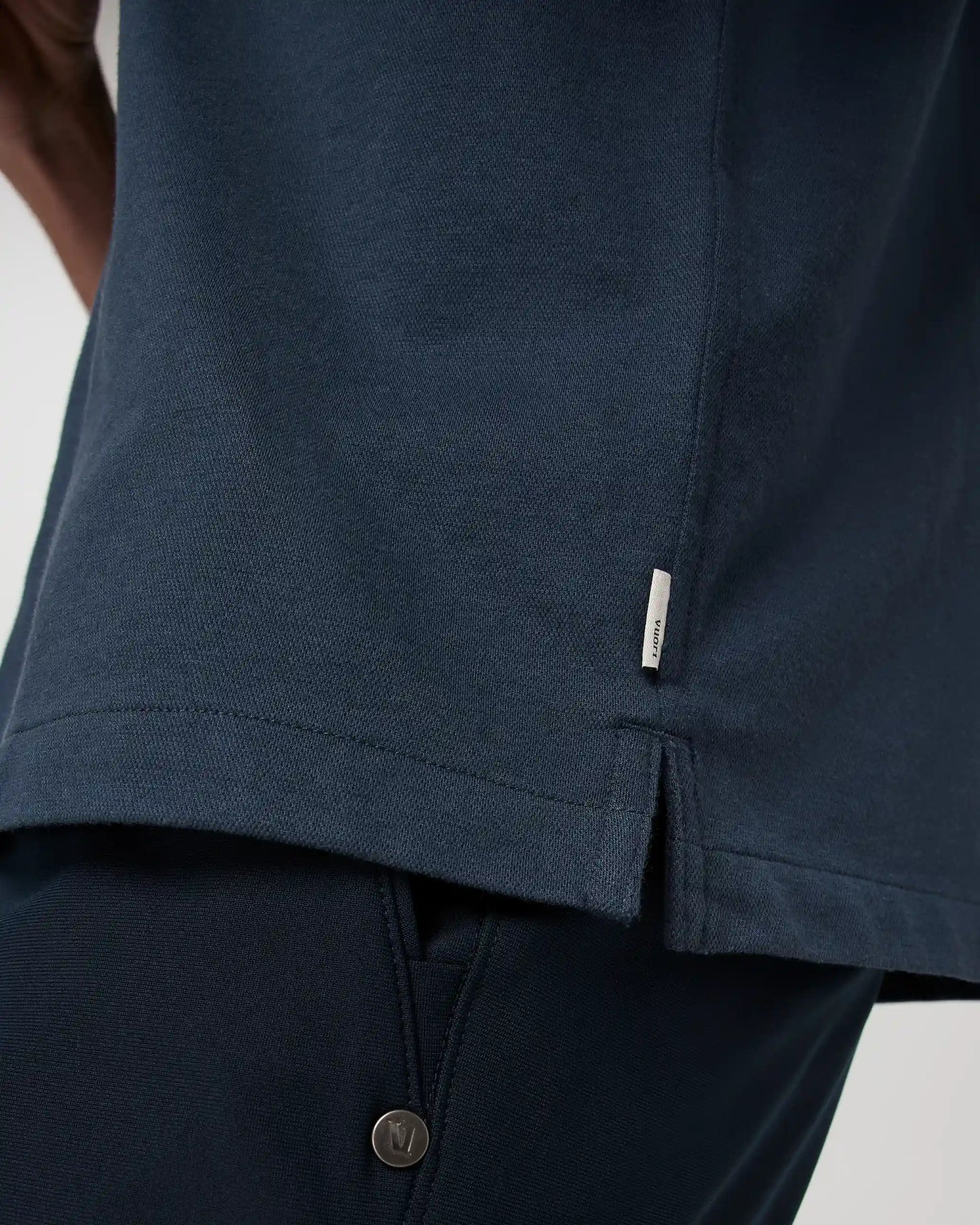 Short Sleeve Knit Oxford Camp Collar Button Down