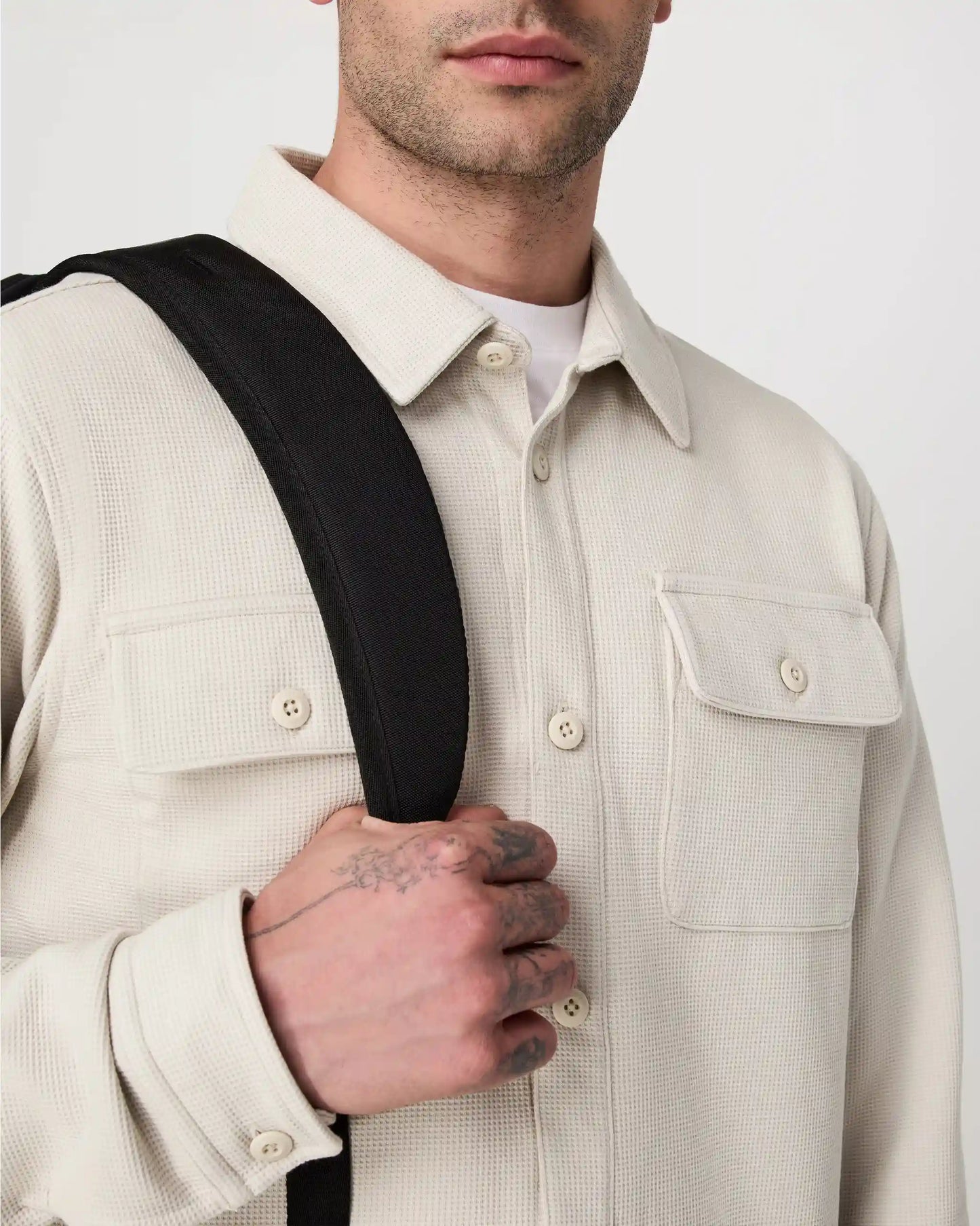 Waffle Shirt Jacket