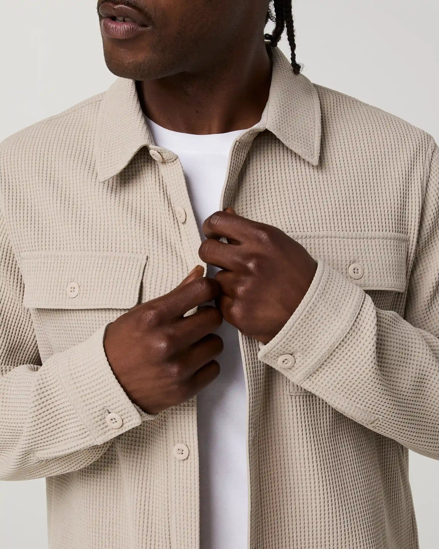 Tech Waffle Shirt Jacket