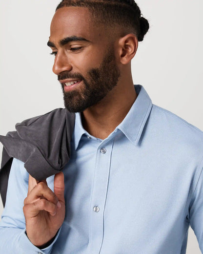 Long Sleeve Knit Oxford Button Down - Classic Fit