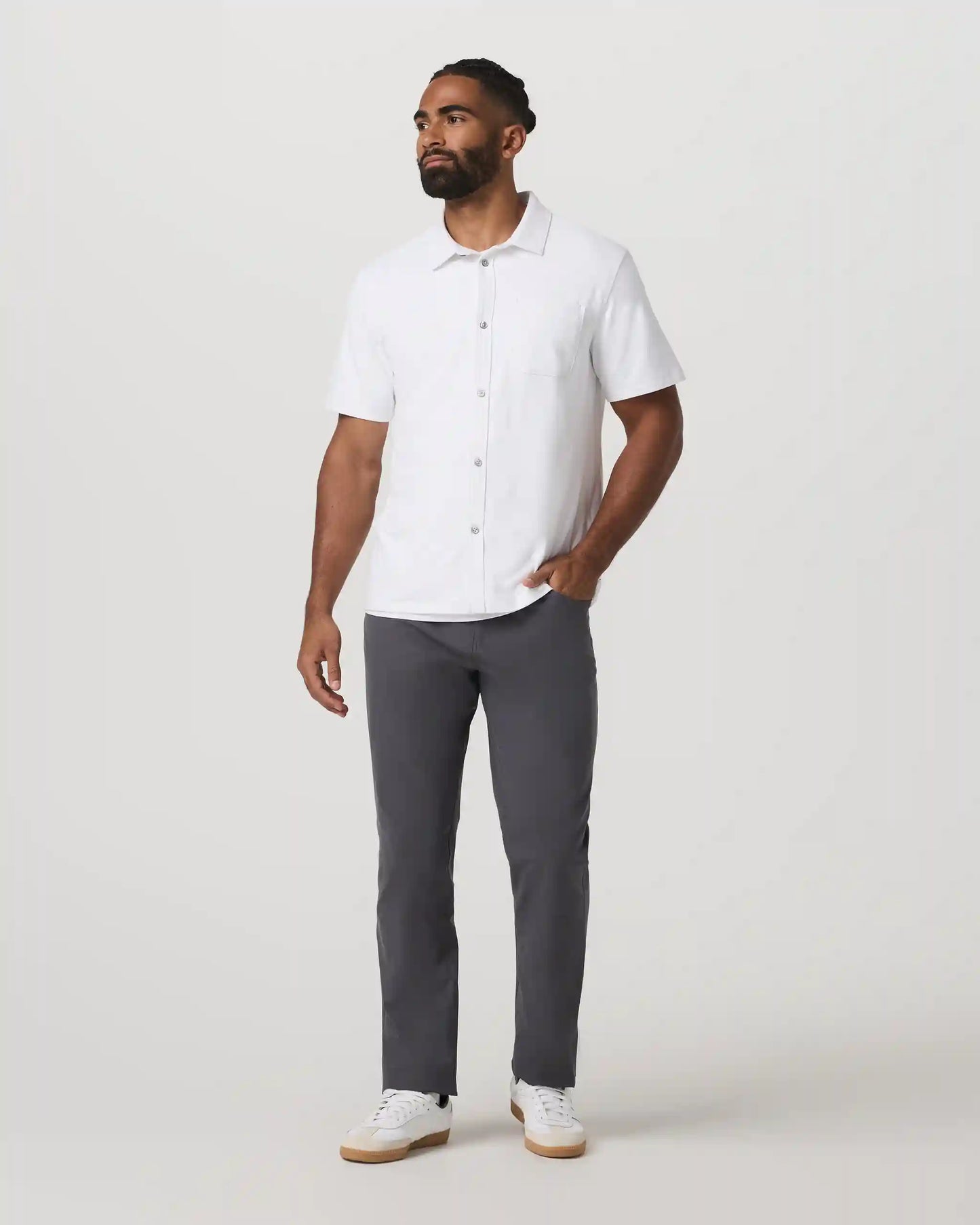 Short Sleeve Ponto Button Down Shirt