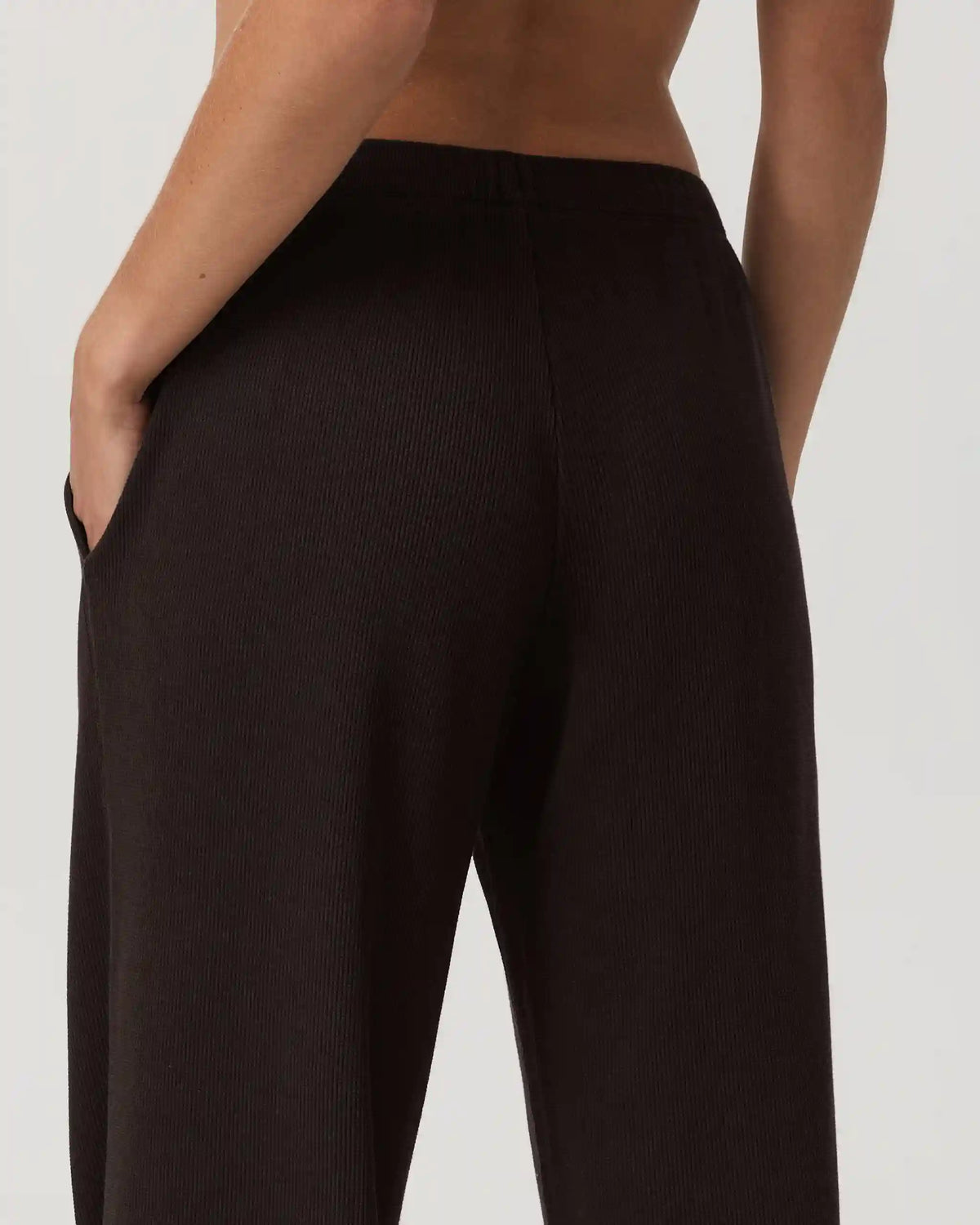 Waffle Wideleg Pant