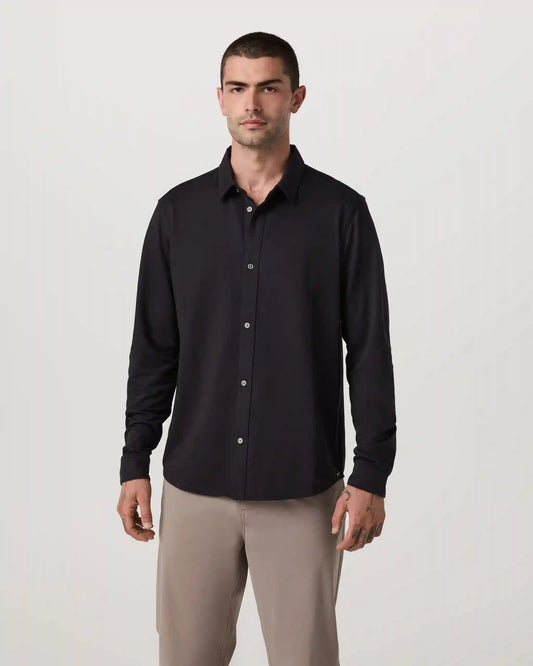 Long Sleeve Knit Oxford Button Down - Classic Fit