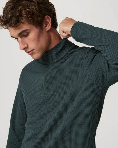 Lightweight Tech Waffle Quarter Zip