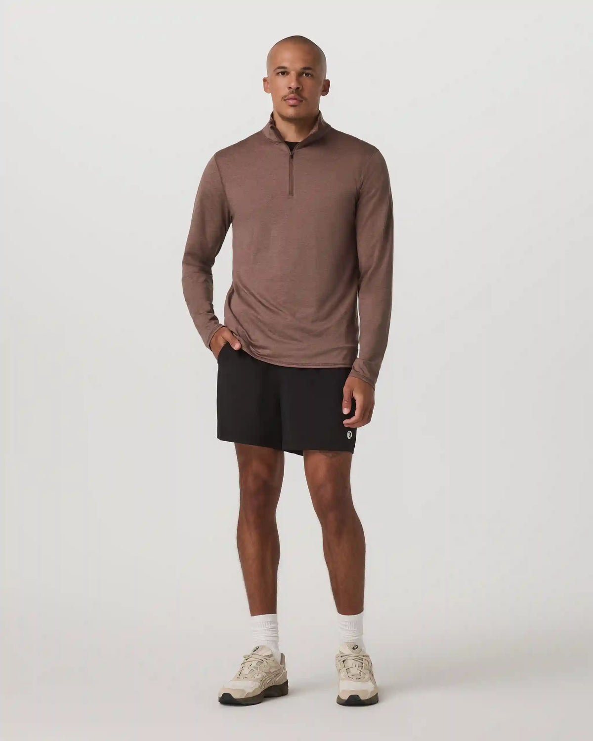 Ponto Half Zip Mock Neck