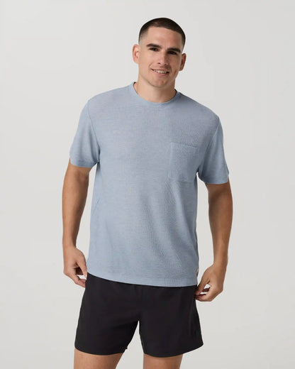 Short Sleeve Micro Waffle Tee - Relaxed Fit