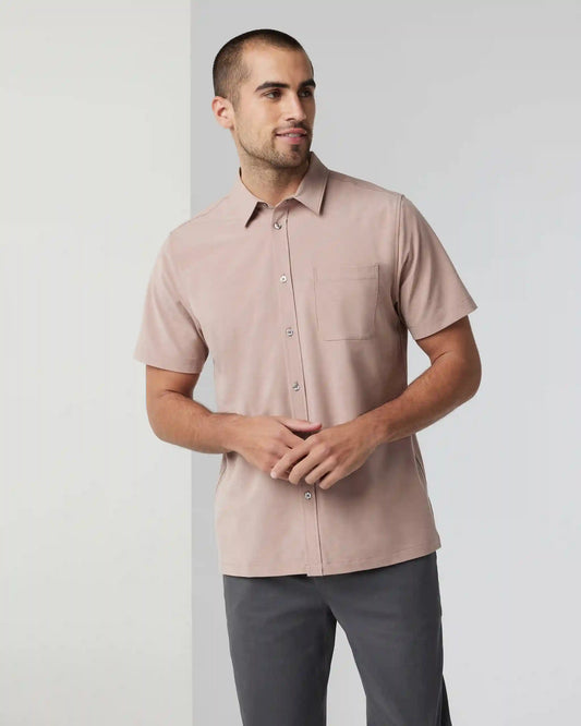 Short-Sleeve Bridge Button Down