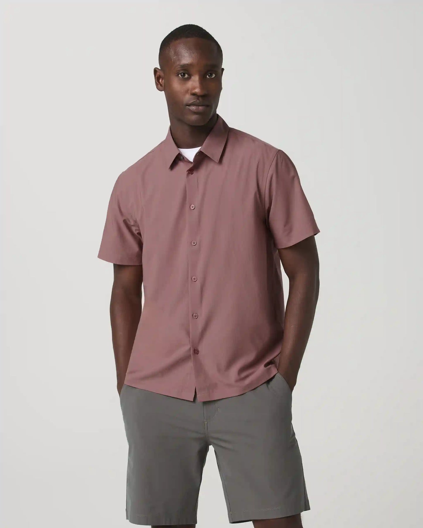 Short Sleeve Manhattan Button Down