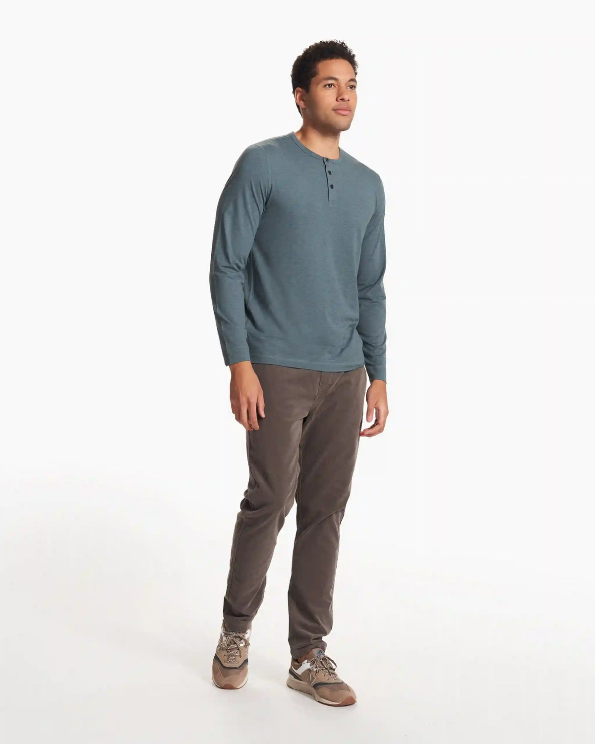 Long-Sleeve Ease Performance Henley