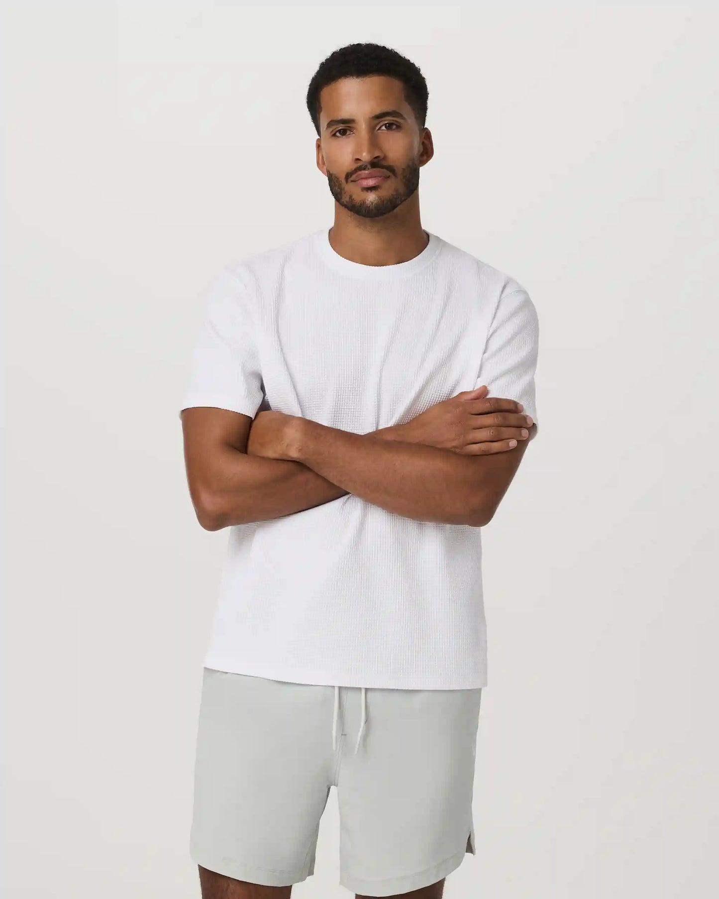 Short Sleeve Lightweight Tech Waffle Tee - Relaxed Fit