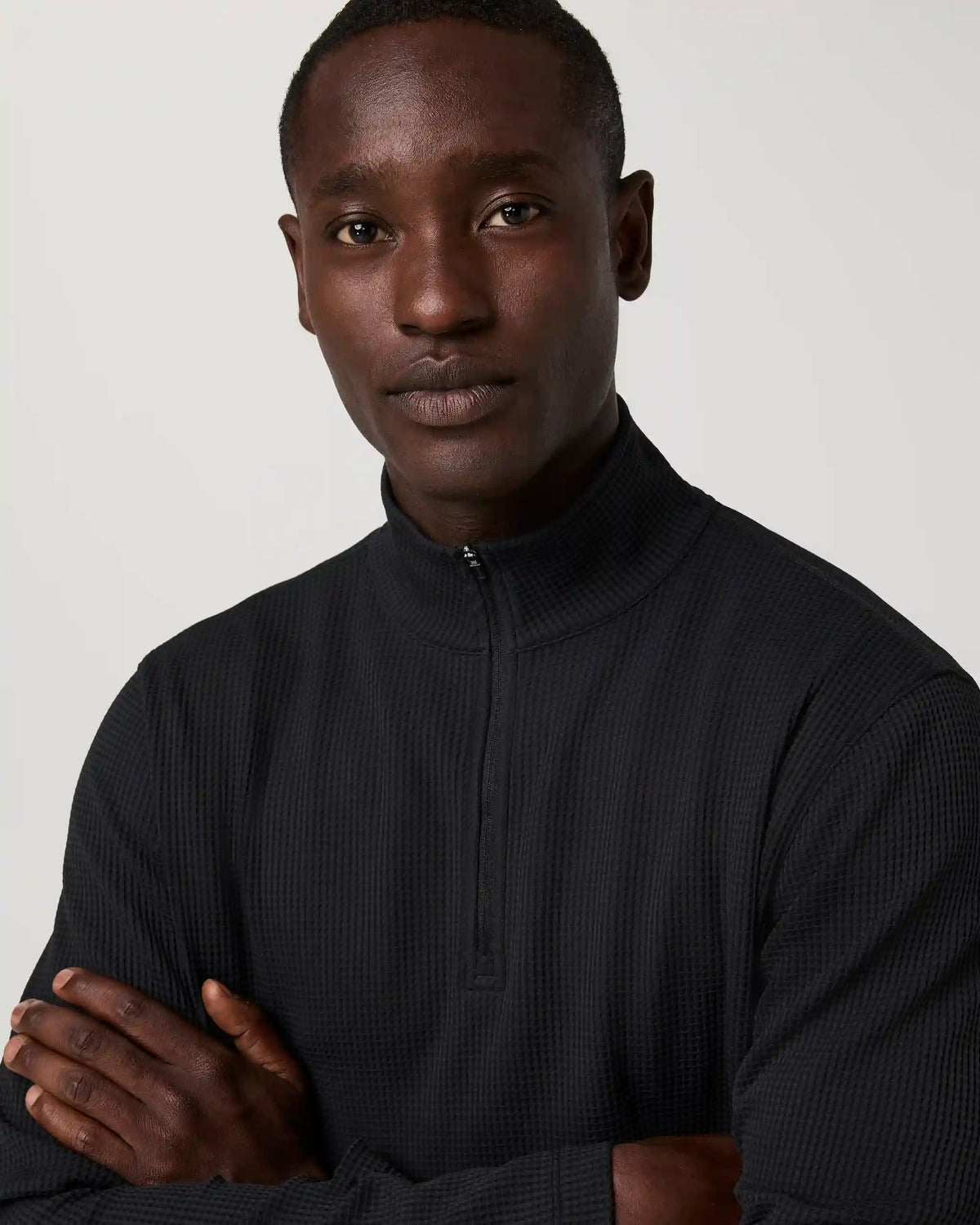 Lightweight Tech Waffle Quarter Zip