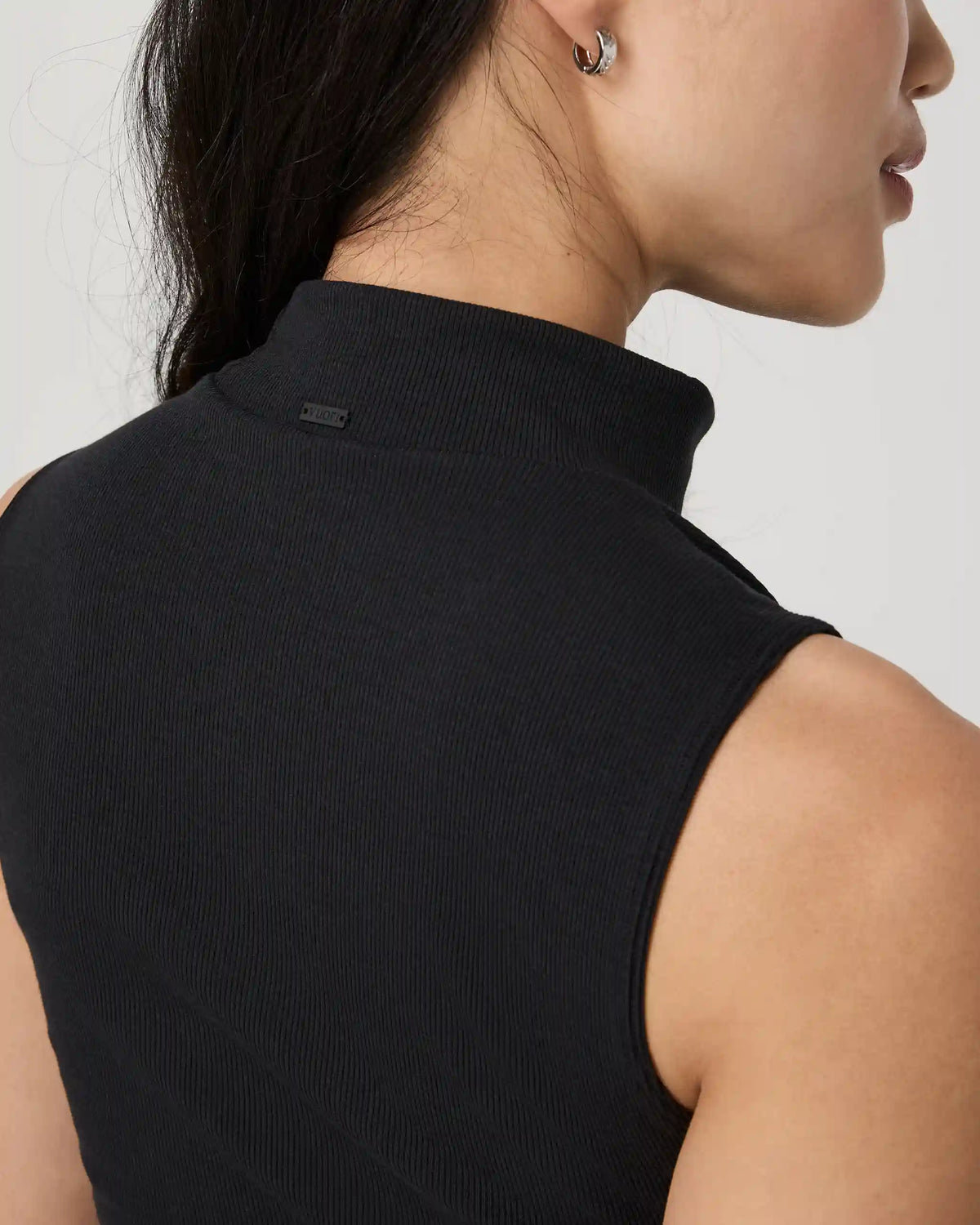 Cottony Rib Mock Neck Tank