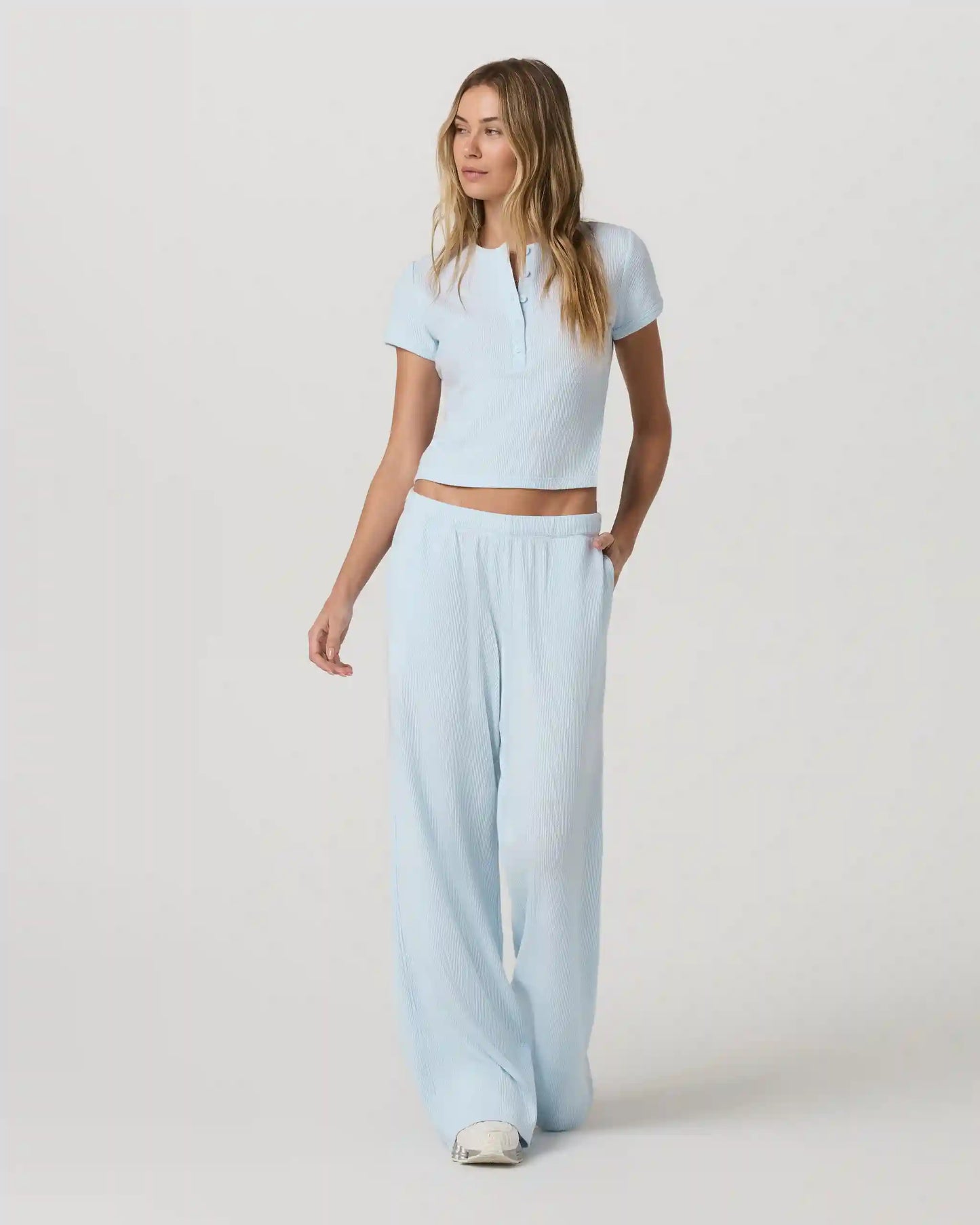 Short Sleeve Waffle Baby Tee