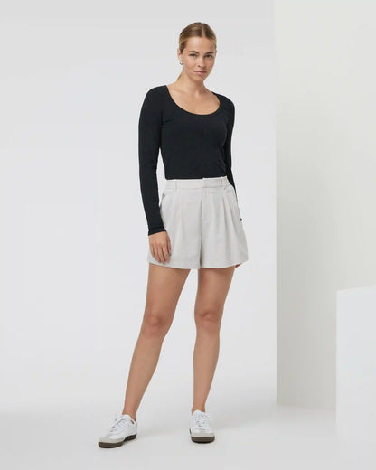 Long Sleeve Plie Top