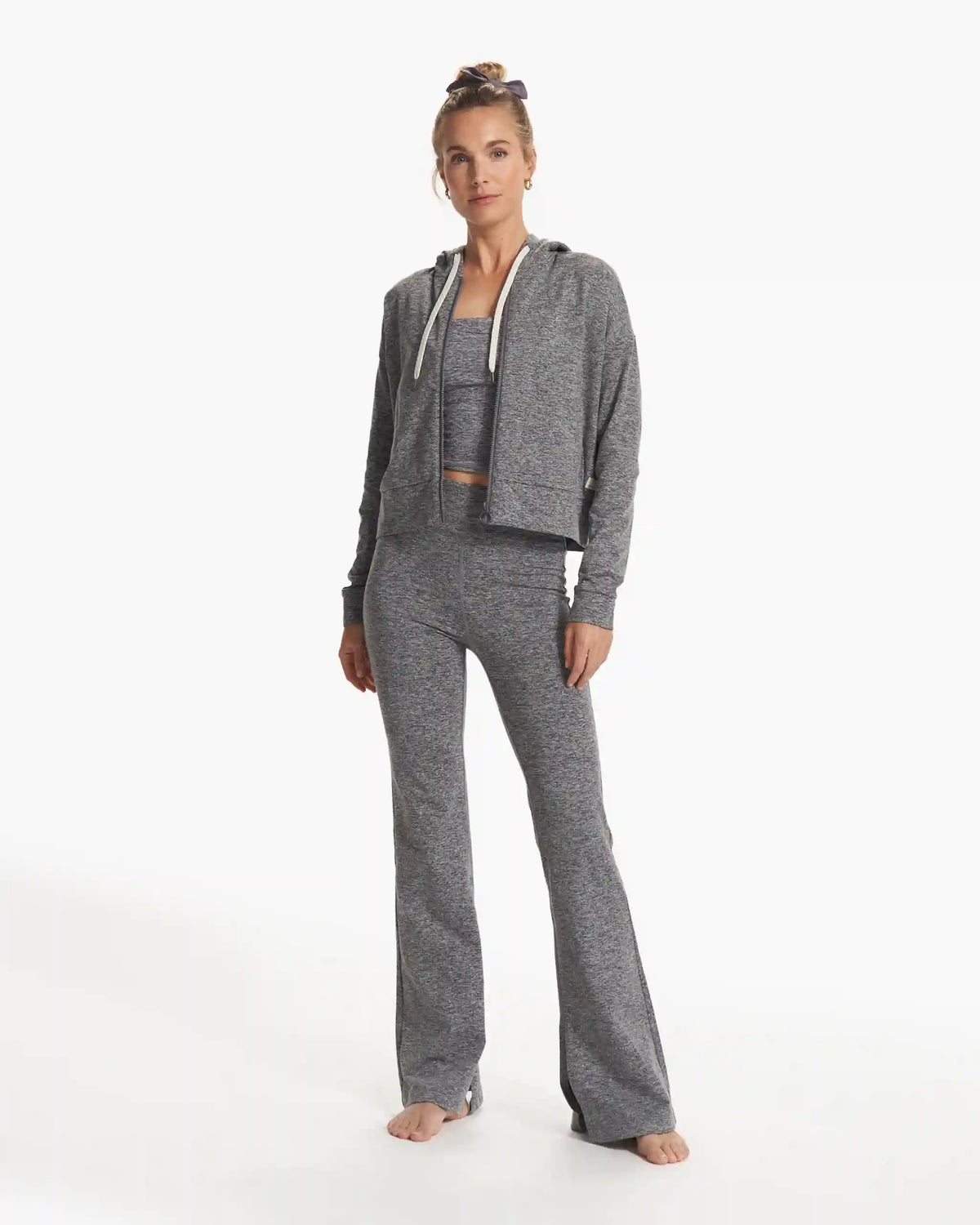 Granite Cropped Hoodie