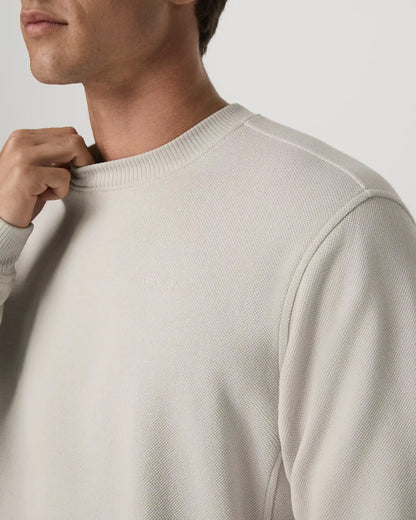 Pique Fleece Crew