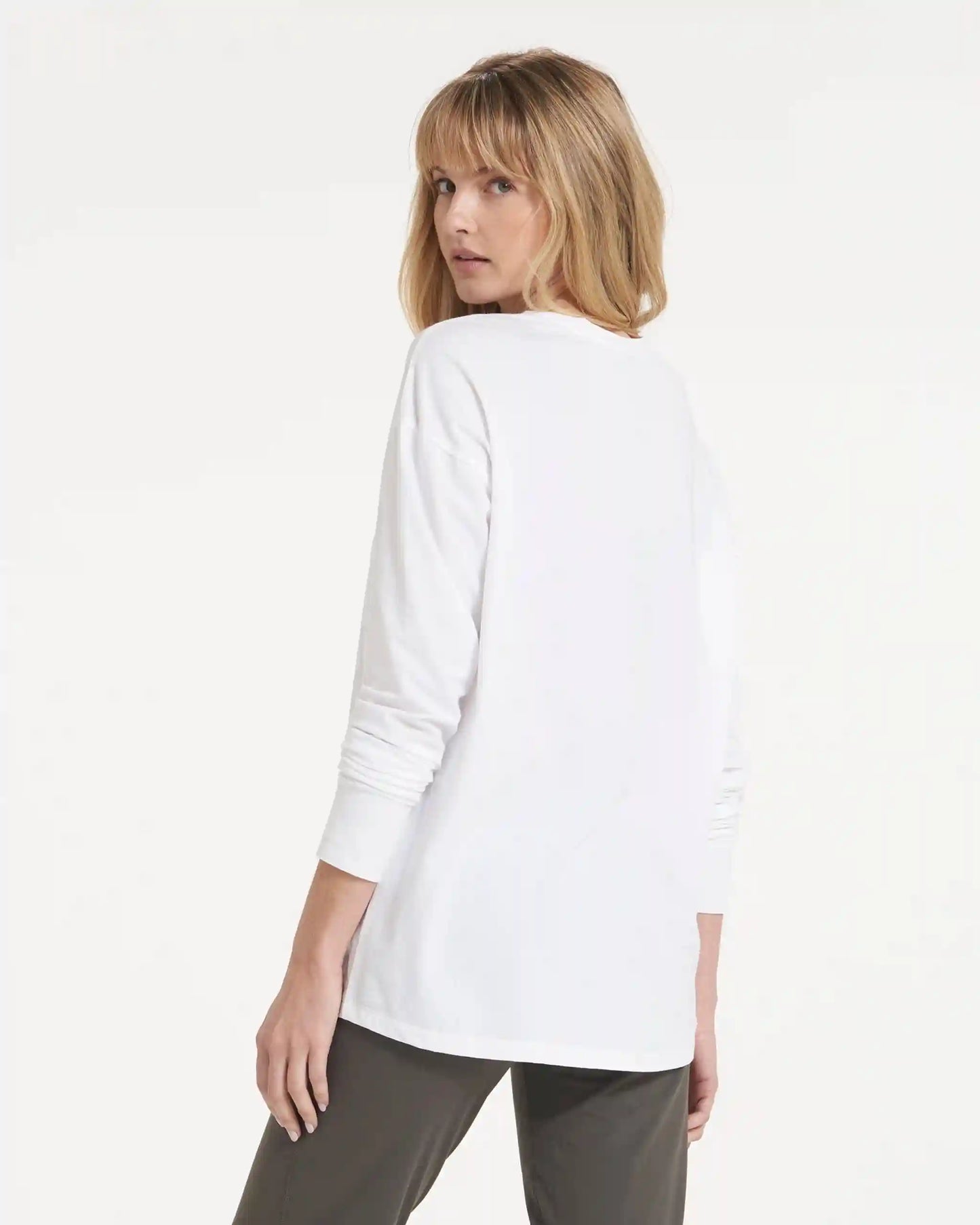 Long-Sleeve Feather Tee