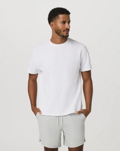 Short Sleeve Lightweight Tech Waffle Tee - Relaxed Fit